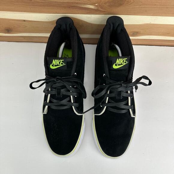 Nike Toki Mid Trainers Suede Leather Mens Black/Green size 12 main image 13